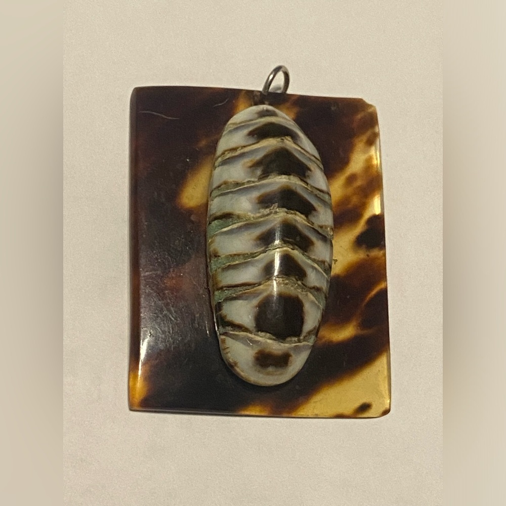 Vintage Shell Large Pendant #7497